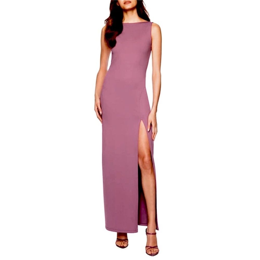 Susana Monaco Low Back Tank Maxi Dress Grape Jam Purple Size Large NWT NEW $228